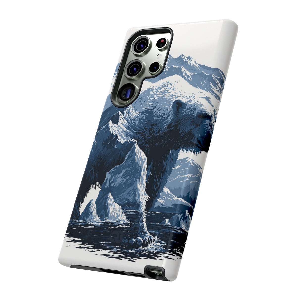 Fjord Summit Bear · Tough Phone Case for Samsung · Blue