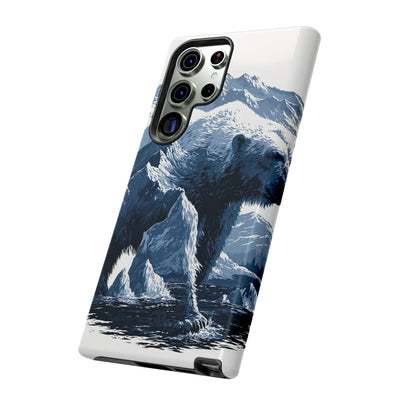 Fjord Summit Bear · Tough Phone Case for Samsung · Blue