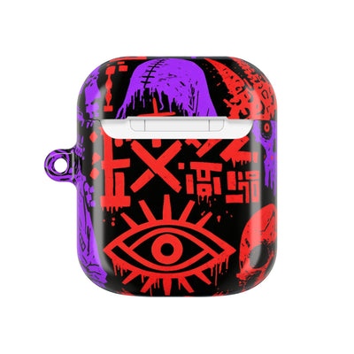 Underground Cyber Glyphs · Hard Case for AirPods & AirPods Pro · Black