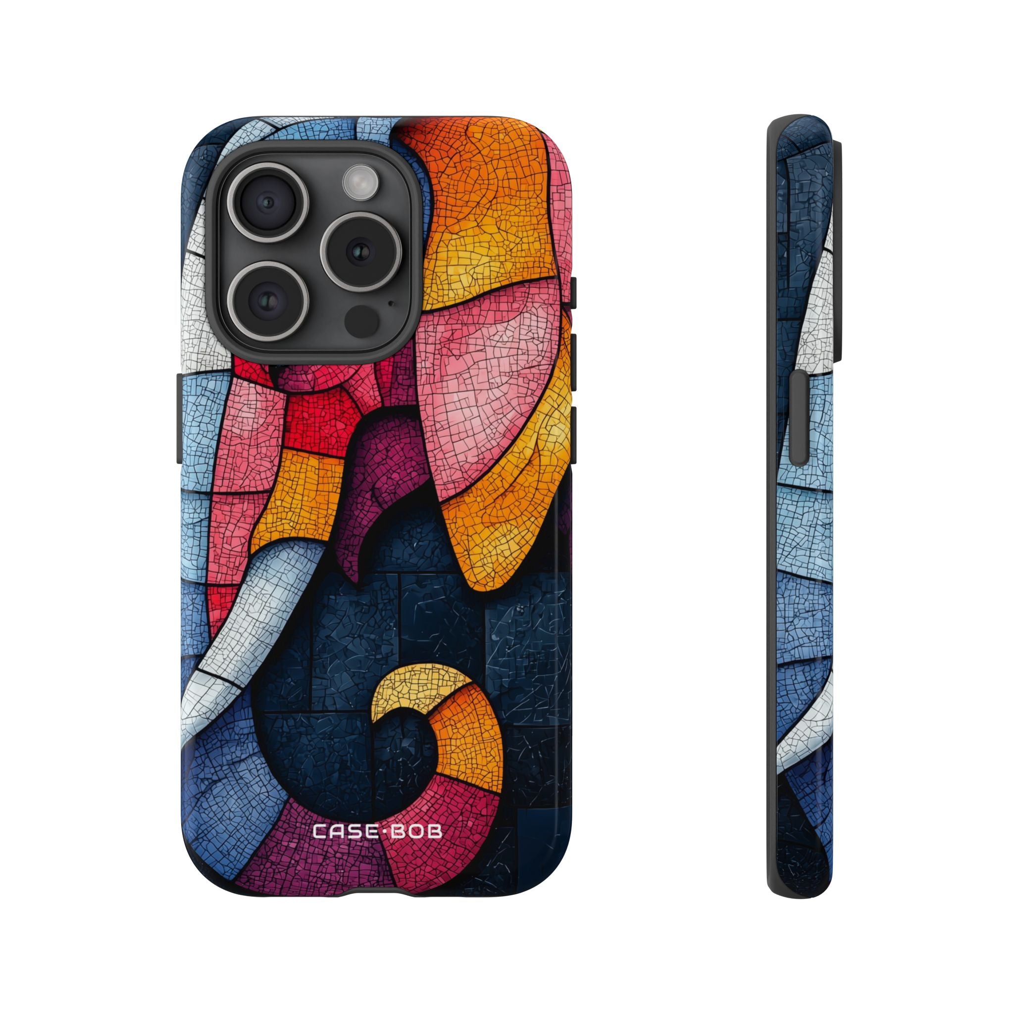 Elefantenmosaik iPhone 15 Pro Case - Tough