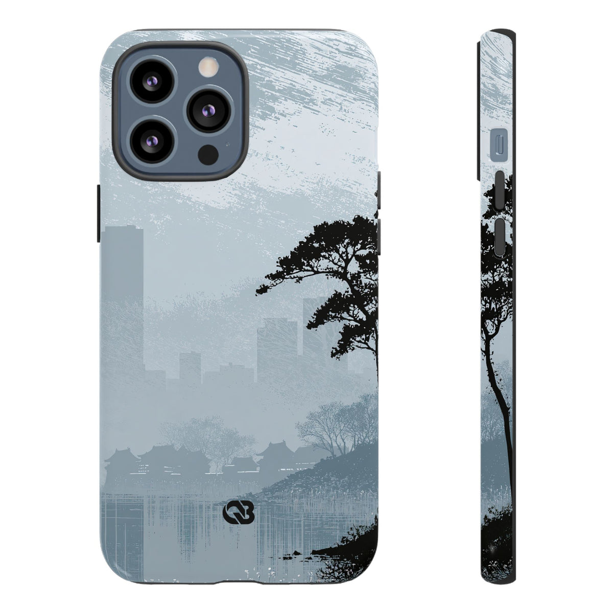 Misty Horizon · Tough Phone Case for iPhone · Blue