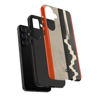 Orange Tough Phone Case for Samsung - Orange Monolith Rift