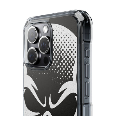 Phantom Halftone · Clear Impact Magnetic Phone Case for iPhone ·  Black
