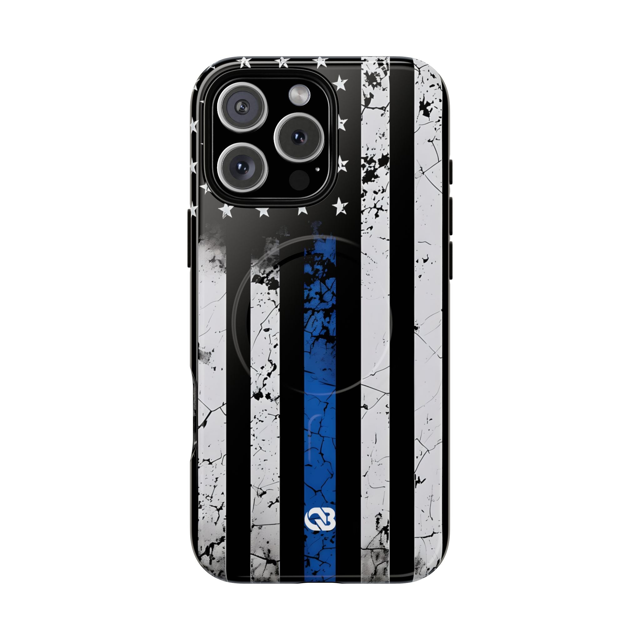 Gritty Cobalt Flag · Tough+ Phone Case for iPhone · Magsafe