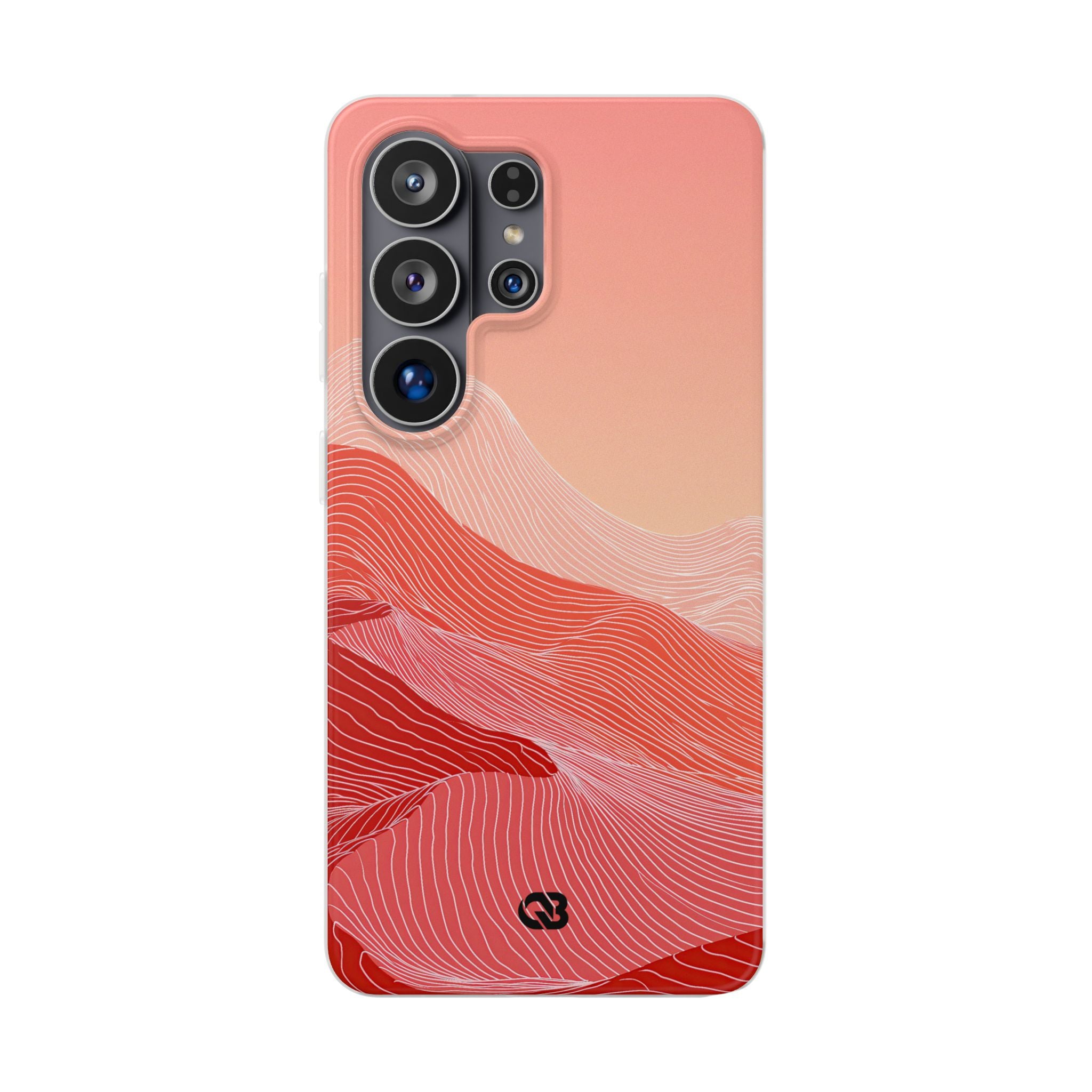 Red Lite Phone Case for Samsung - Crimson Ridge Contour