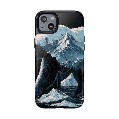 Nordic Arctic Bear · Tough 2.0 Magnetic Phone Case for iPhone · Black