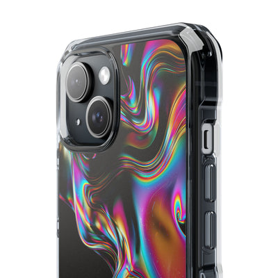 Purple Impact MagSafe Phone Case for iPhone - Liquid Neon Chrome