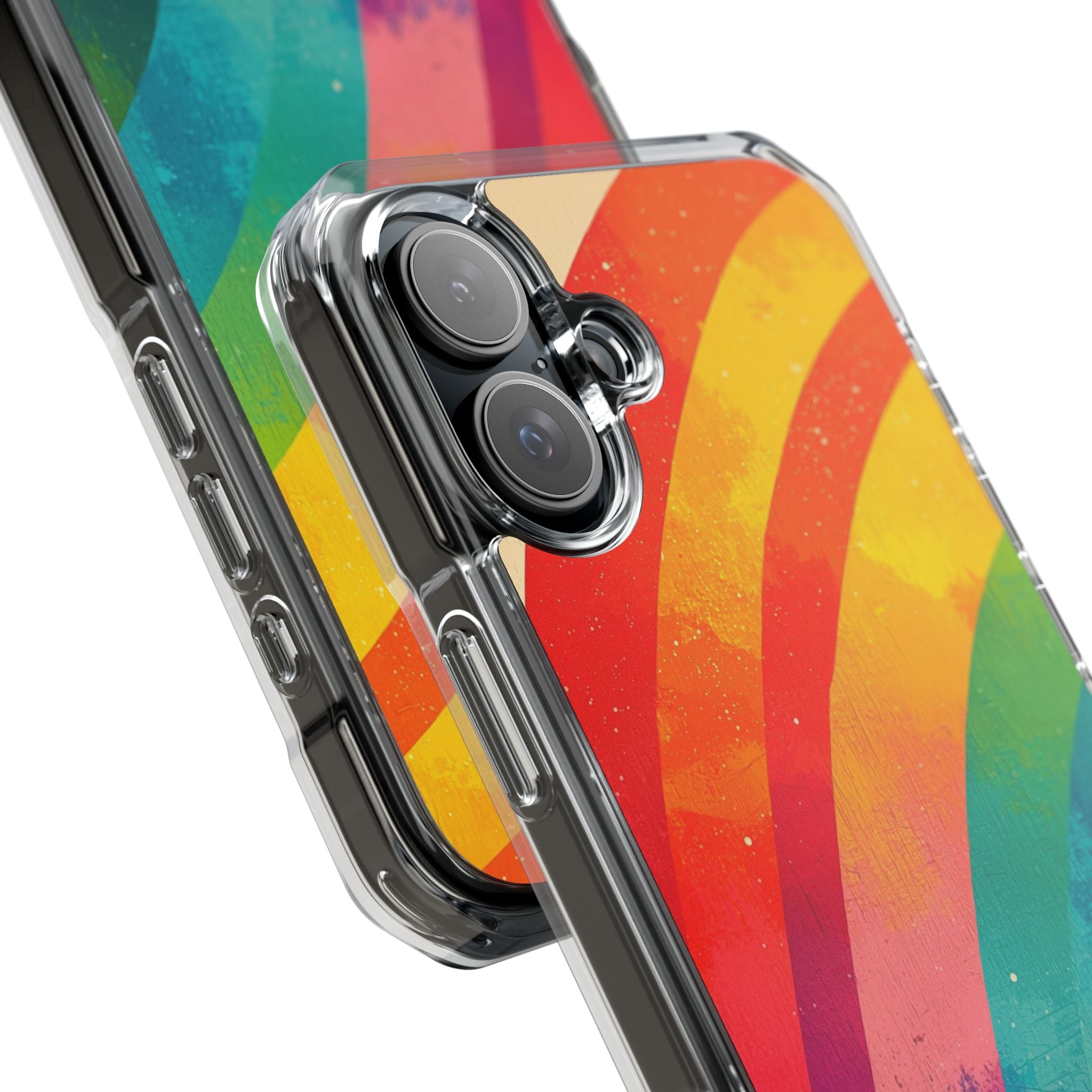 Textured Rainbow Arc iPhone 16 Plus Case - Impact