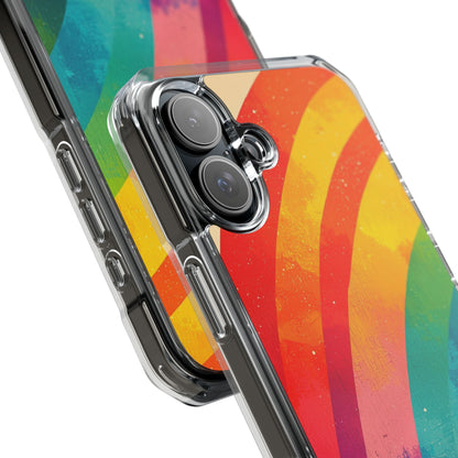Textured Rainbow Arc iPhone 16 Plus Case - Impact