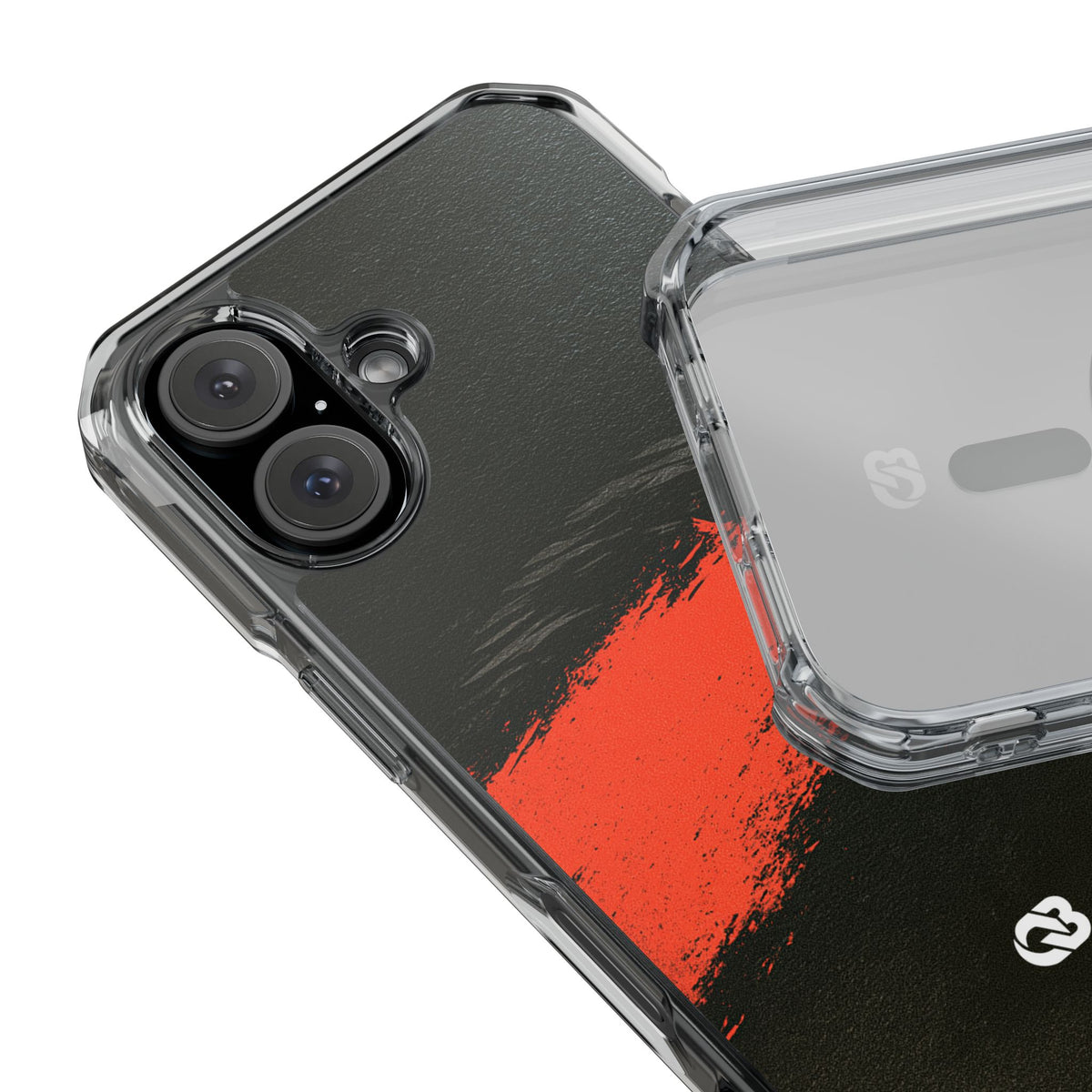 Crimson Raptor Noir · Clear Impact Magnetic Phone Case for iPhone ·  Black
