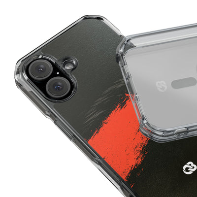 Crimson Raptor Noir · Clear Impact Magnetic Phone Case for iPhone ·  Black