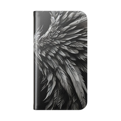 Crimson Silver Wings - iPhone 16 Pro Case - Wallet