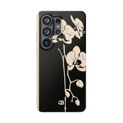 Black Lite Phone Case for Samsung - Obsidian Bone Orchid