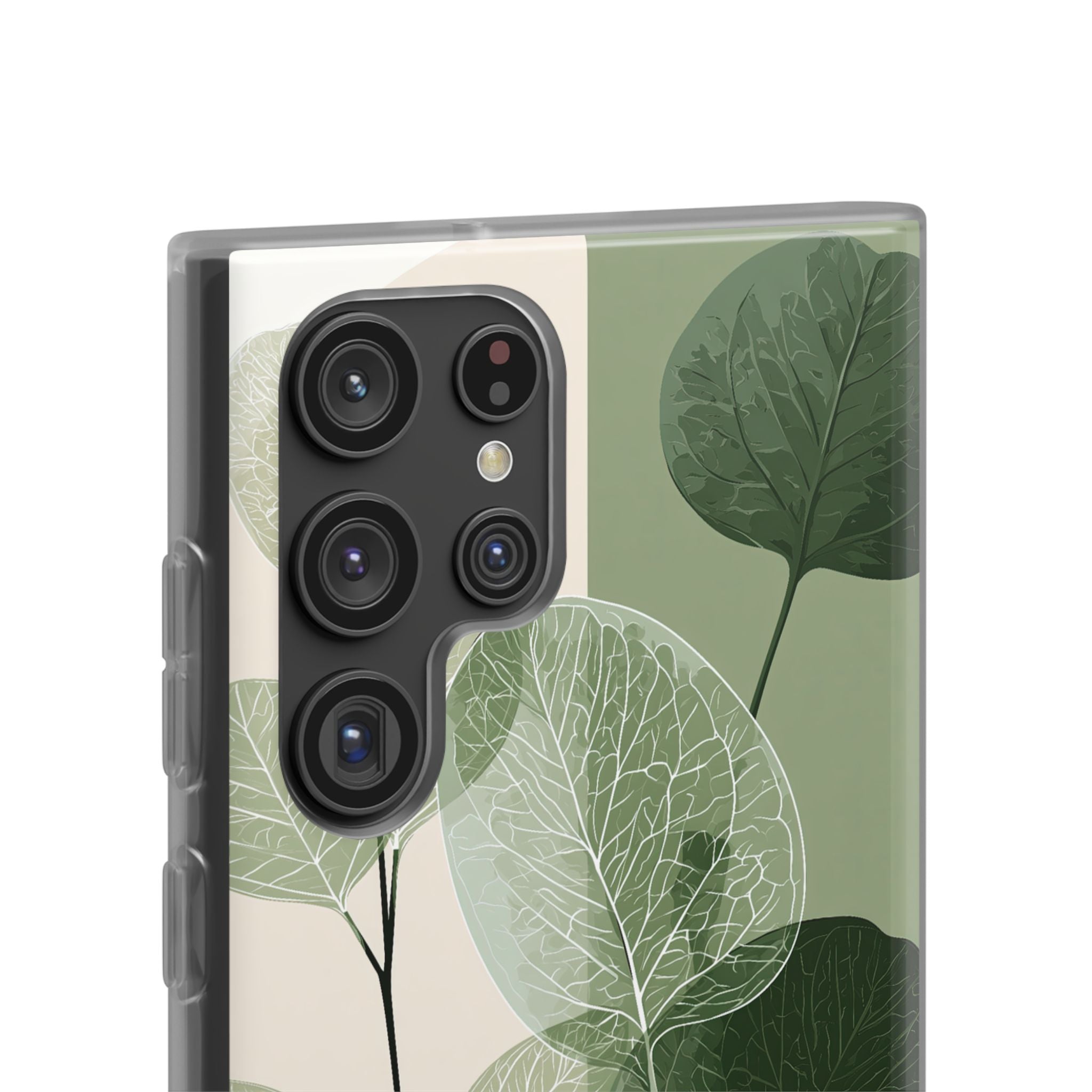 Green Lite Phone Case for Samsung - Sage Leaf Skeletals
