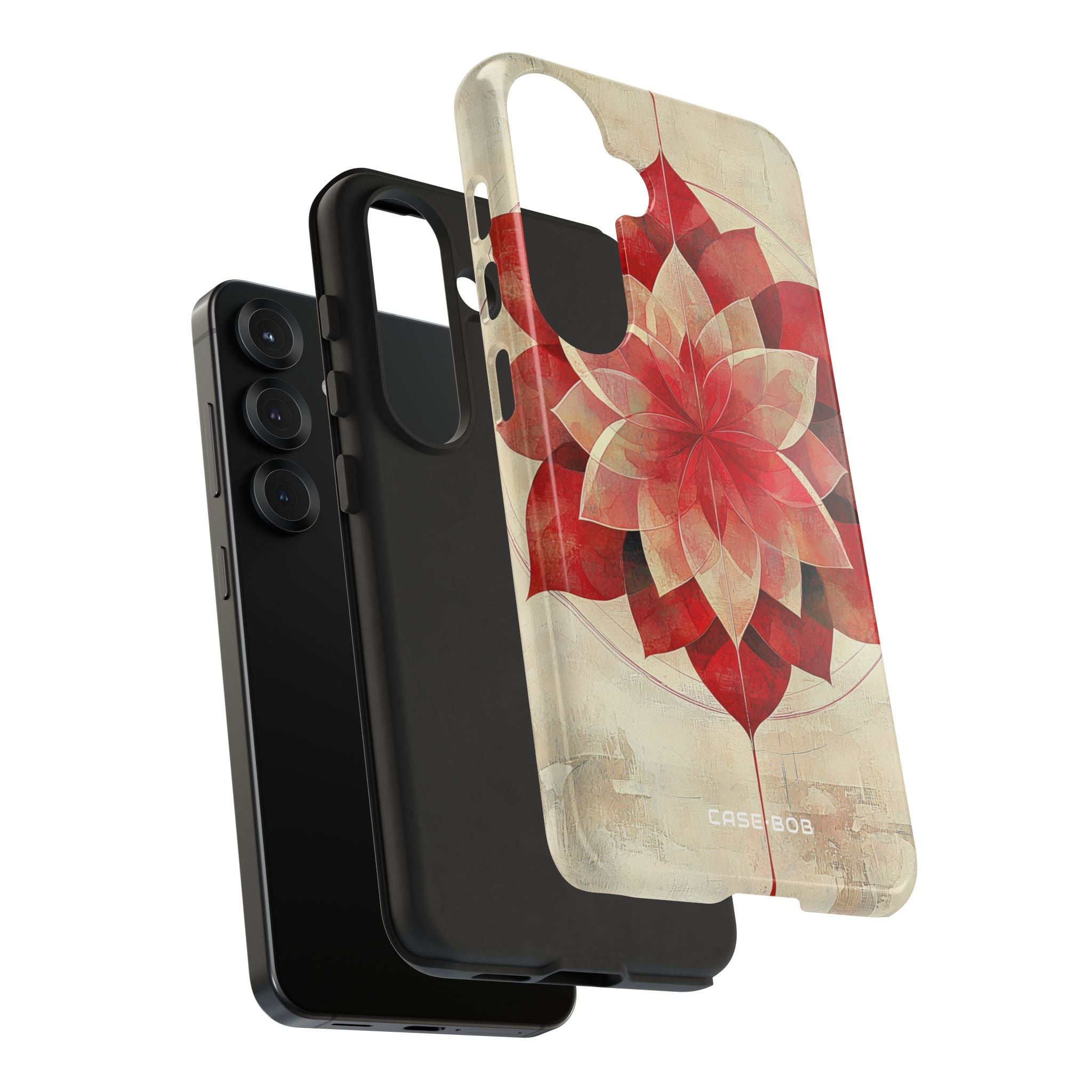 Crimson Bloom Samsung S25 Case - Tough