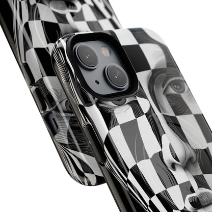 Checkered Face iPhone 14 Case - Tough+