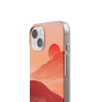 Crimson Dune Horizon · Lite Phone Case for iPhone ·  Red