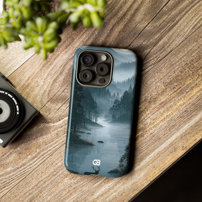 Silent Nordic Fjord · Tough Phone Case for iPhone · Blue