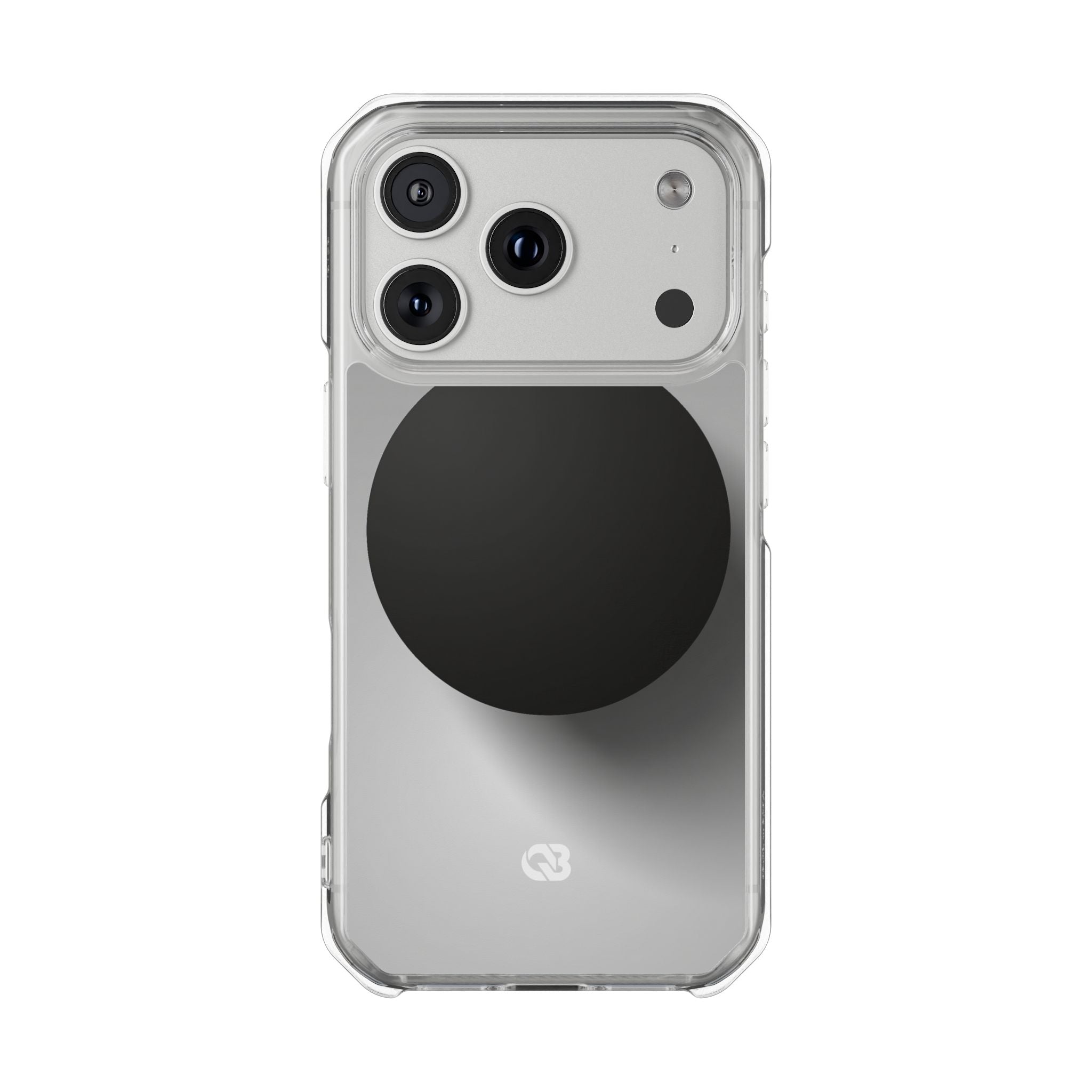 Grey Impact MagSafe Phone Case for iPhone - Matte Onyx Sphere