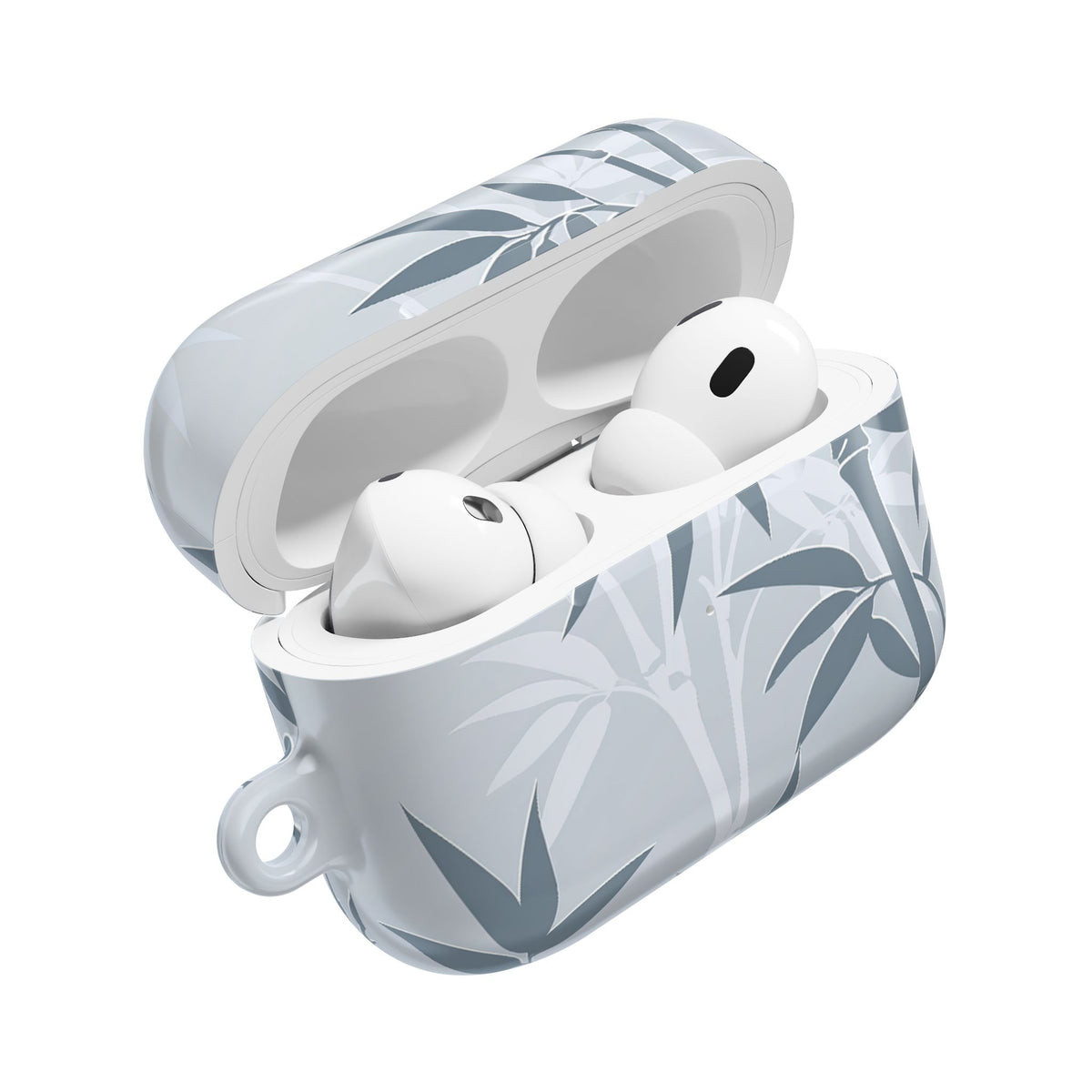 Misty Bamboo Grove · Hard Case for AirPods & AirPods Pro · Blue