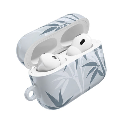 Misty Bamboo Grove · Hard Case for AirPods & AirPods Pro · Blue