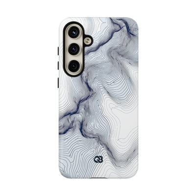 Nordic Ridge Contour · Tough Phone Case for Samsung · White