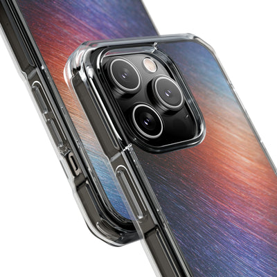 Radiant Energy Stream · Clear Impact Magnetic Phone Case for iPhone · Blue