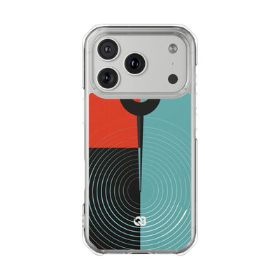 Teal Impact MagSafe Phone Case for iPhone - Sonic Static Split
