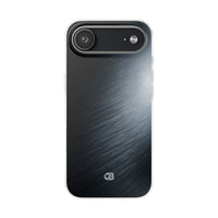 Grey Lite Phone Case for iPhone - Charcoal Brushed Steel