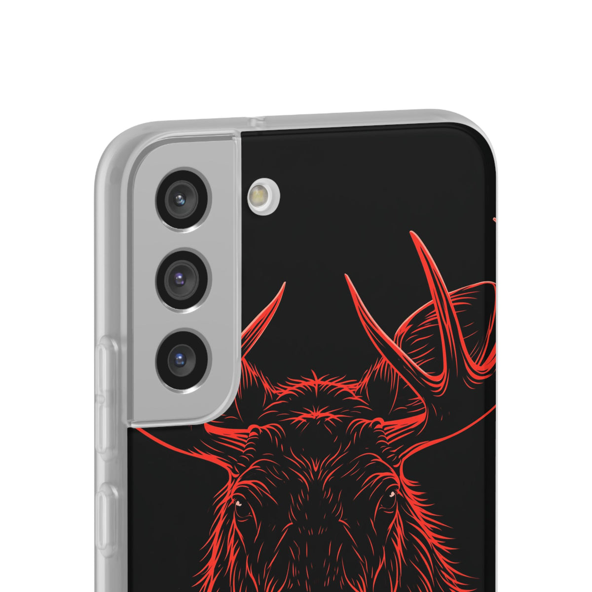 Crimson Horizon Moose · Lite Phone Case for Samsung · Black
