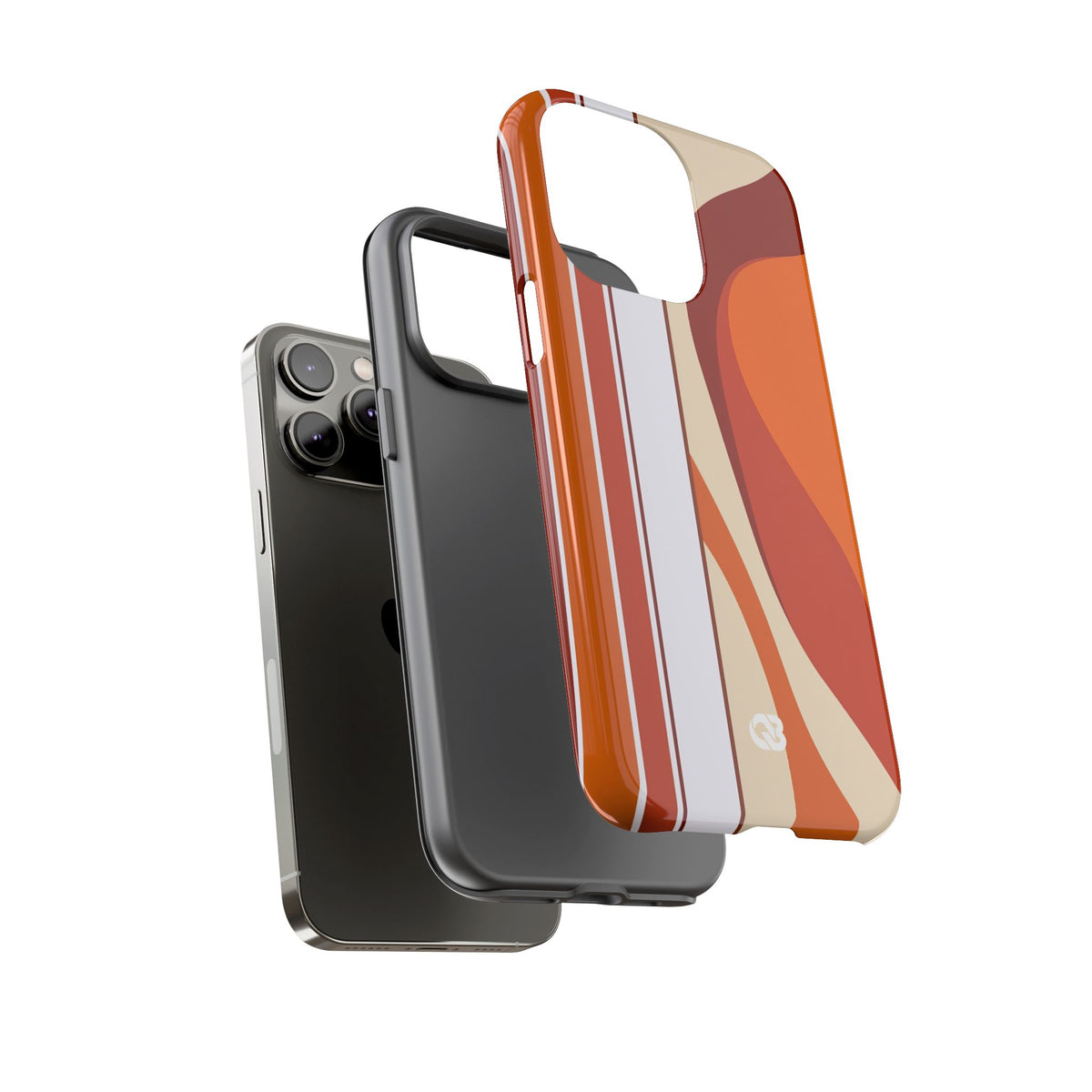 Terracotta Strata · Tough Phone Case for iPhone · Orange