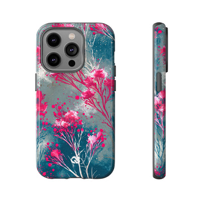 Cyber Blossom · Tough Phone Case for iPhone · Teal