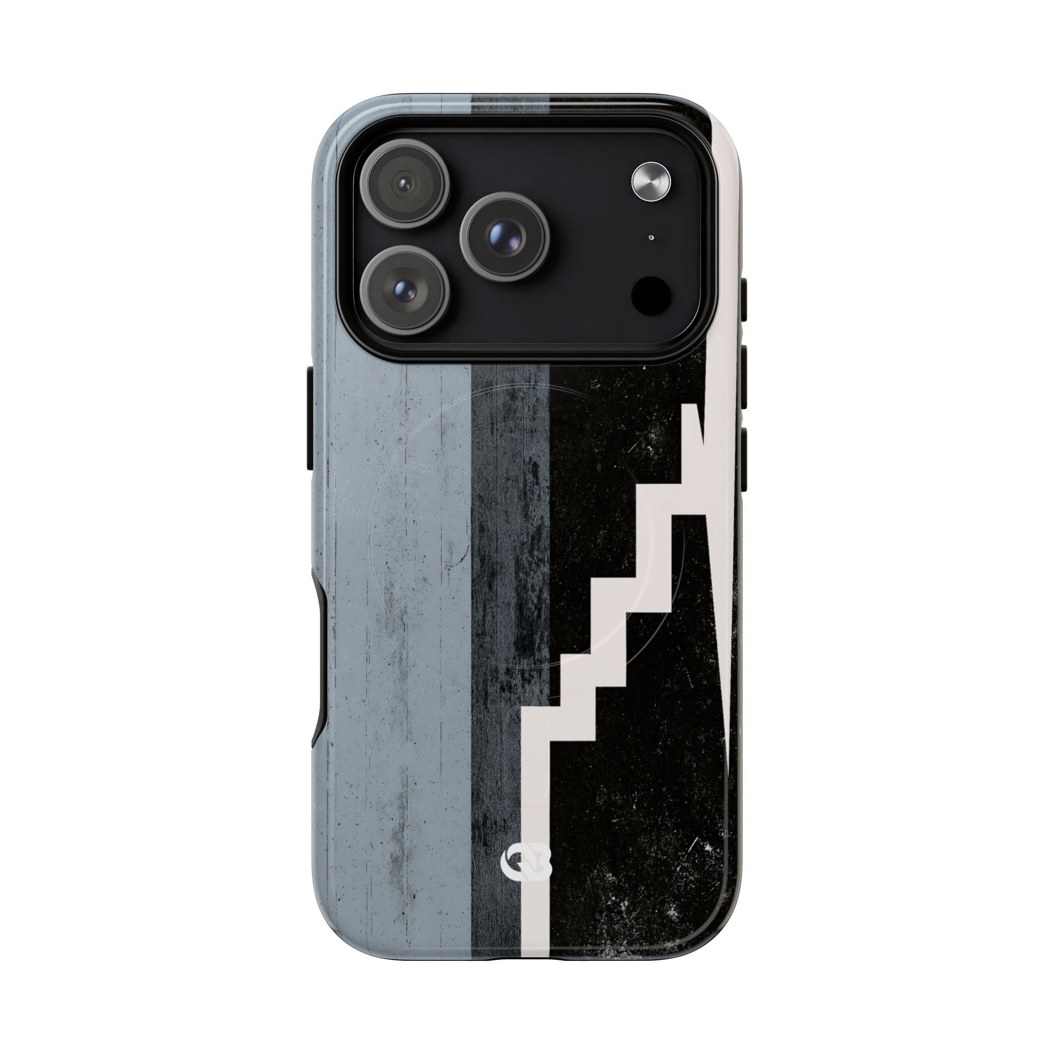 Grey Tough 2.0 Magsafe Phone Case for iPhone - Industrial Concrete Void