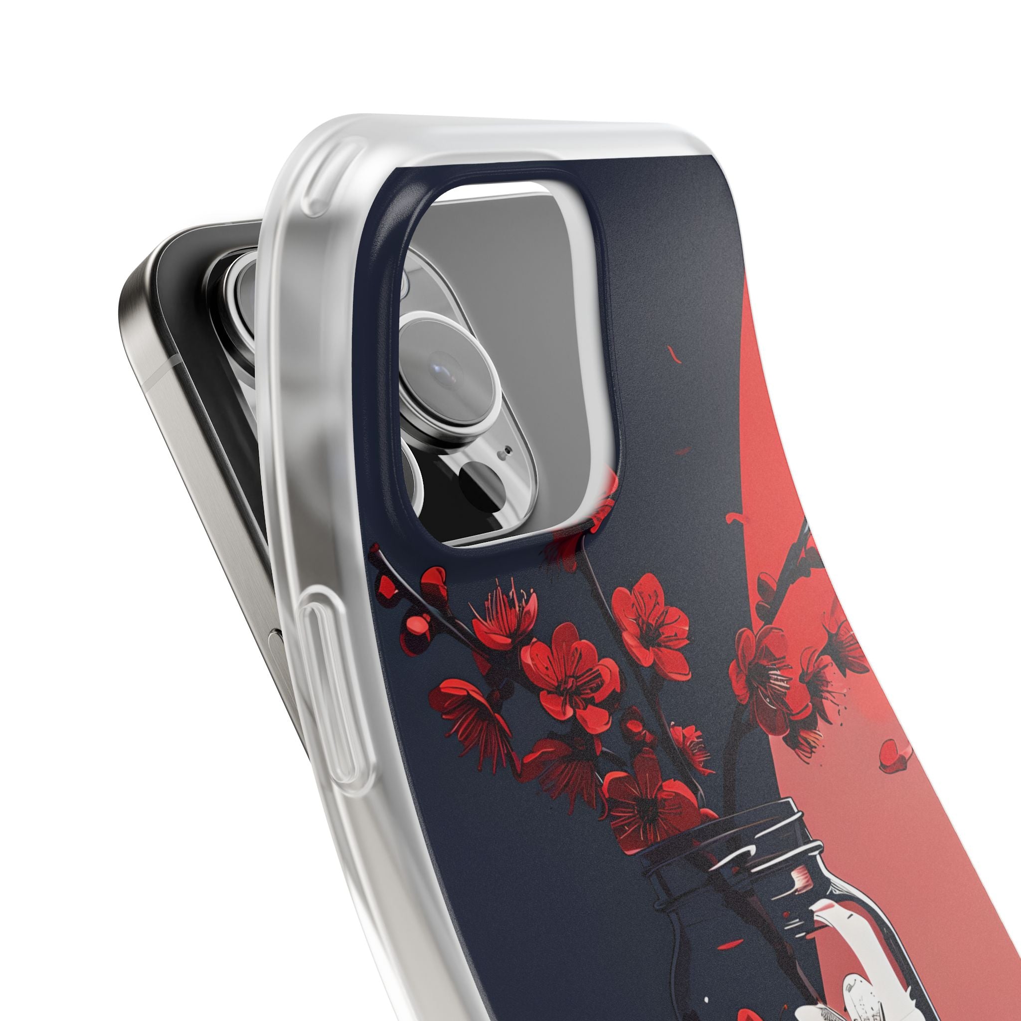 Crimson Blossom Jar · Soft Coque de téléphone pour iPhone