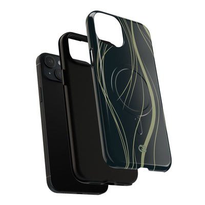 Green Tough 2.0 Magsafe Phone Case for iPhone - Obsidian Sage Flow