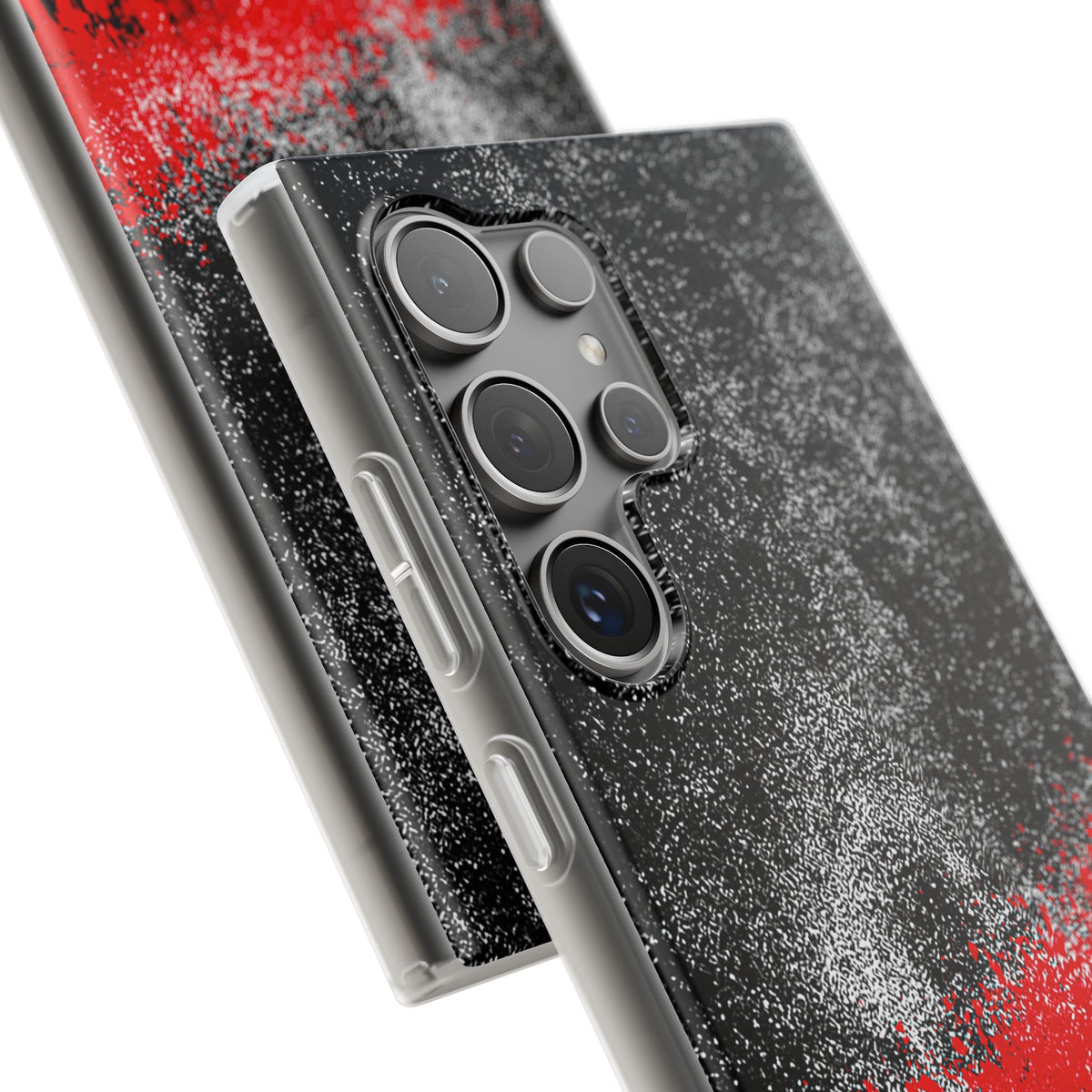 Crimson Noir Drip · Lite Phone Case for Samsung · Black