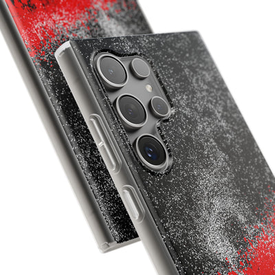 Crimson Noir Drip · Lite Phone Case for Samsung · Black