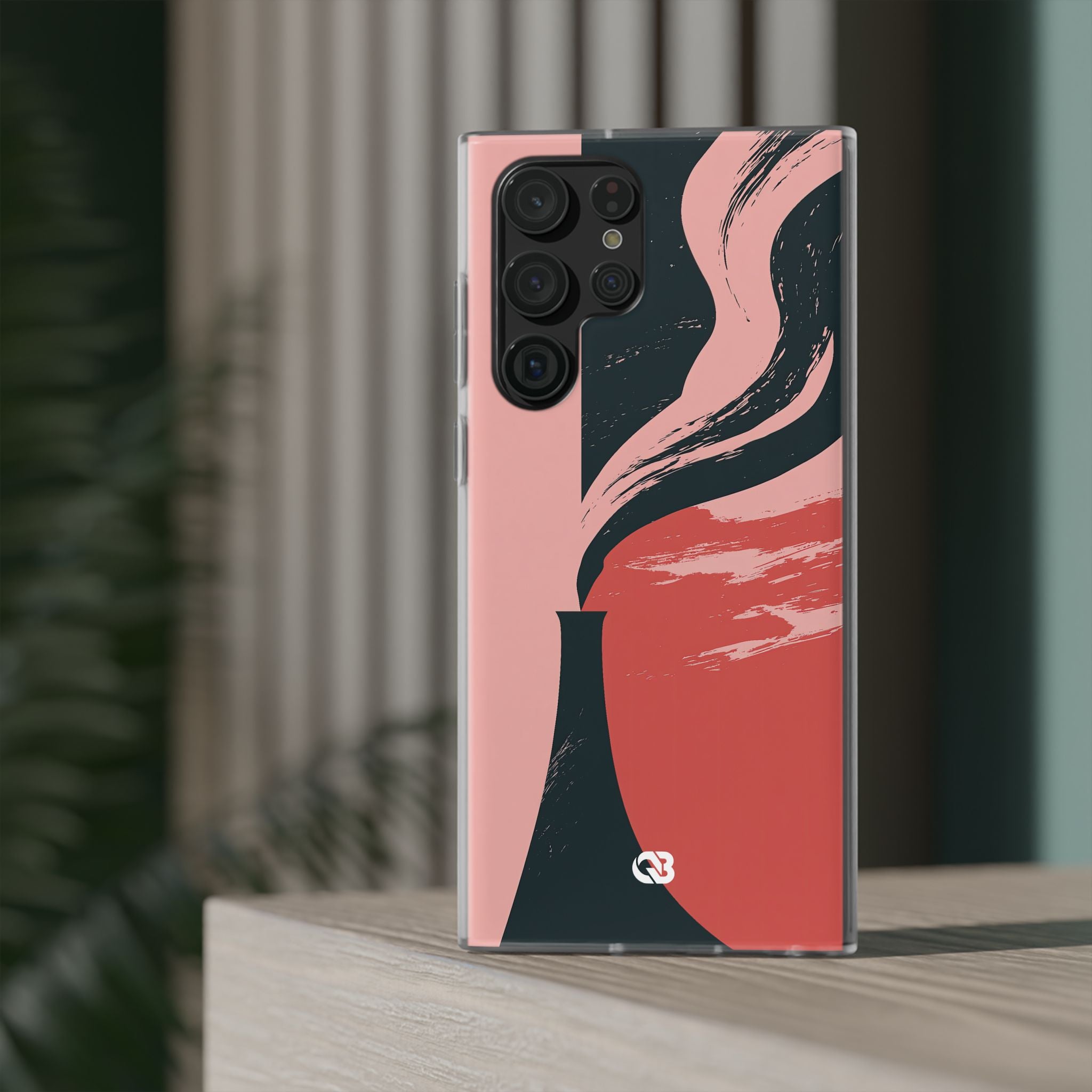 Pink Lite Phone Case for Samsung - Cinder Rose Plume