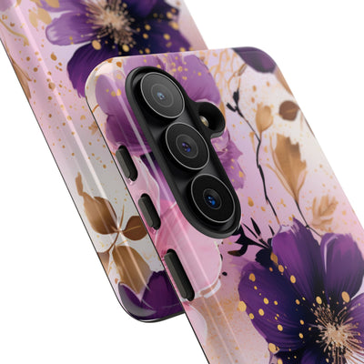 Gilded Violet Bloom · Tough Phone Case for Samsung