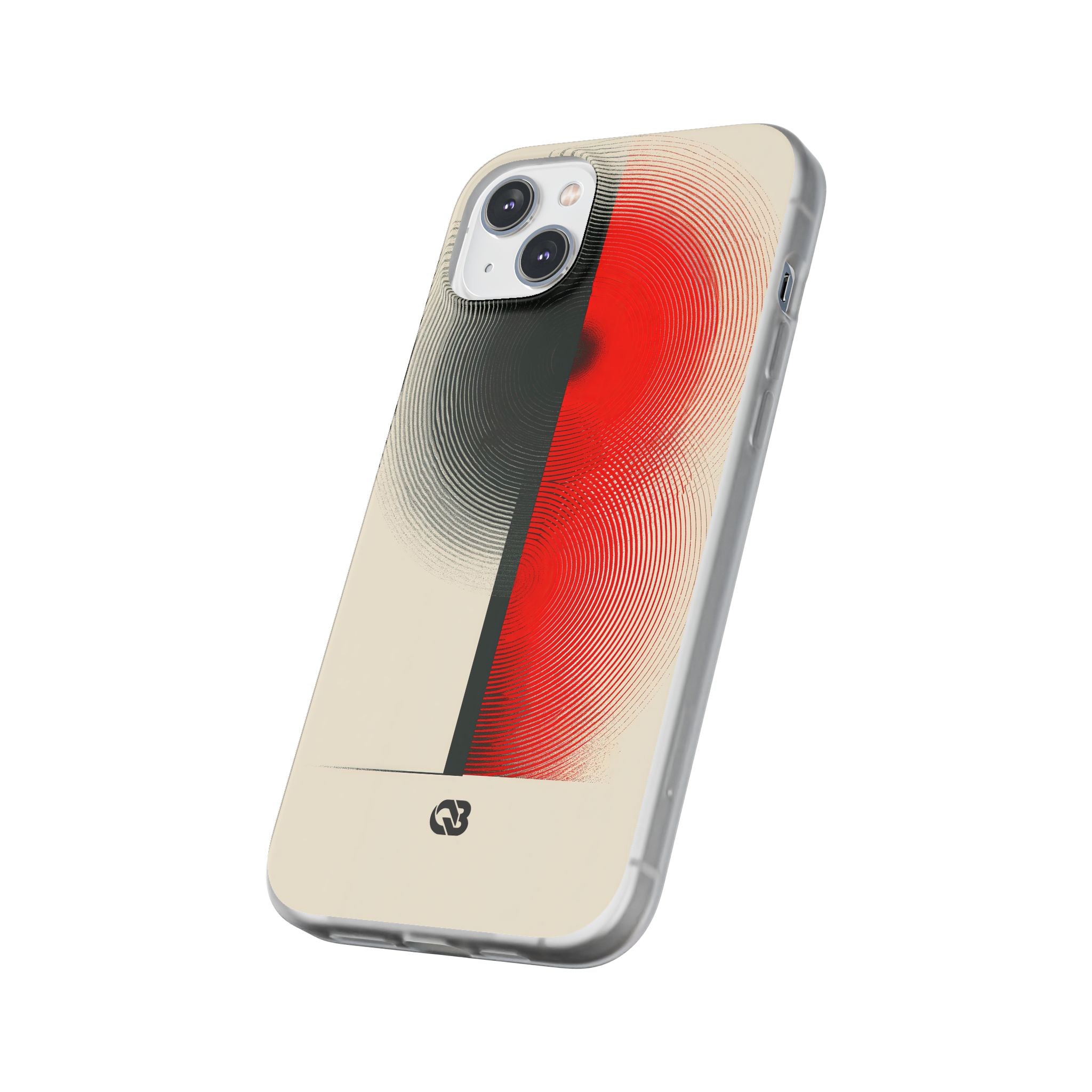Red Lite Phone Case for iPhone - Split Signal Red
