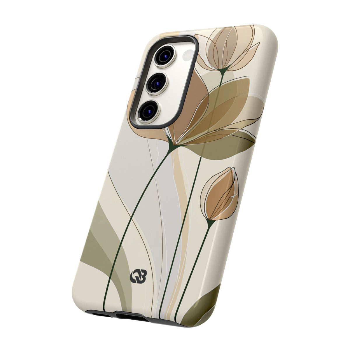 Translucent Petal Contour · Tough Phone Case for Samsung · Beige