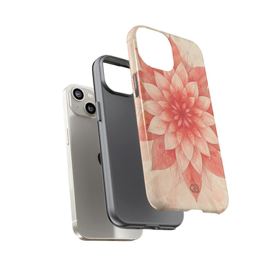 Coral Layered Bloom · Tough Coque de téléphone pour iPhone