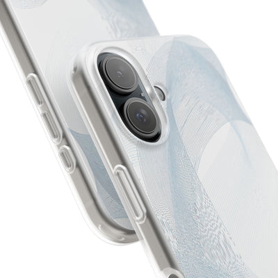 Glacial Contour Waves · Lite Phone Case for iPhone ·  White