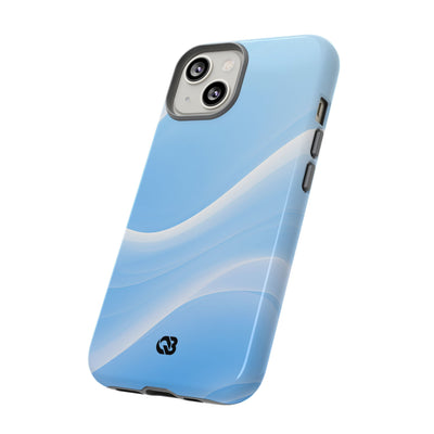 Blue Tough Phone Case for iPhone - Glacial Blue Silk