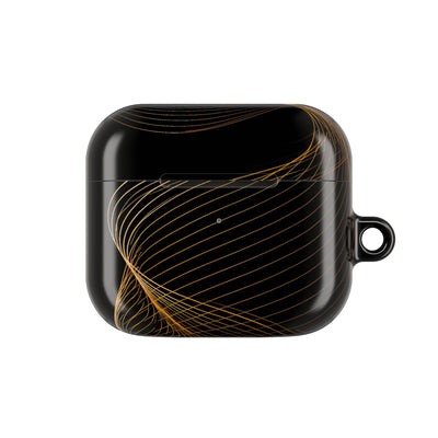 Golden Horizon Drift · Hard Case for AirPods & AirPods Pro · Black
