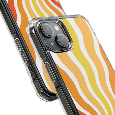 Amber Solar Waves · Impact Phone Case for iPhone · Magsafe