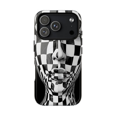 Checkered Face iPhone 17 Pro Case - Tough+ - CASE•BOB