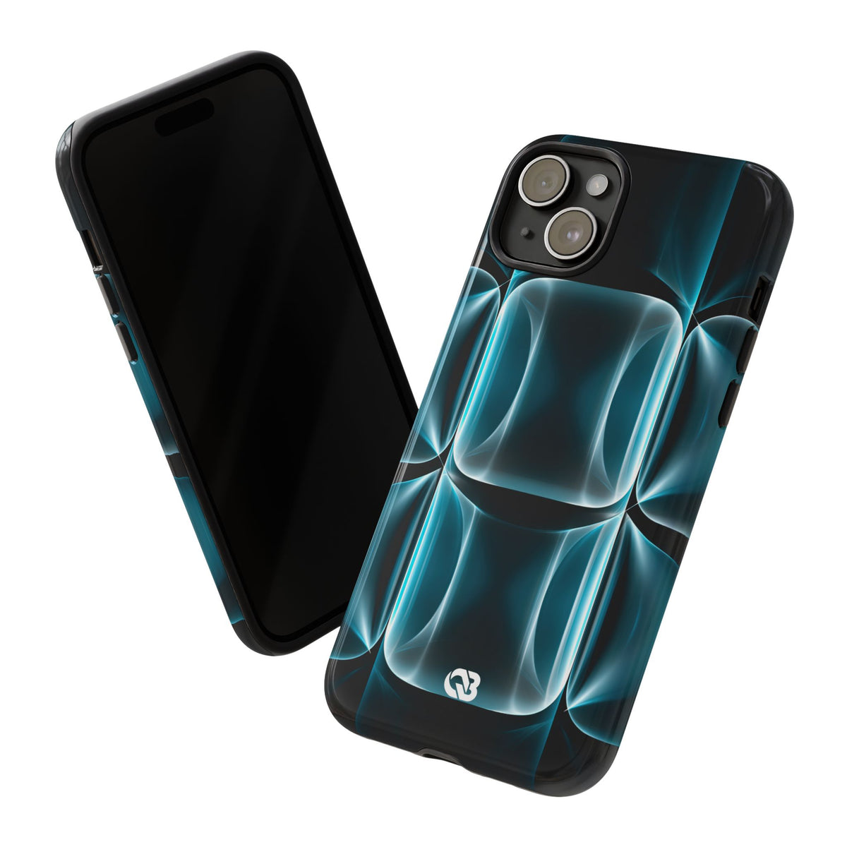 Translucent Cyber Grid · Tough Phone Case for iPhone · Teal