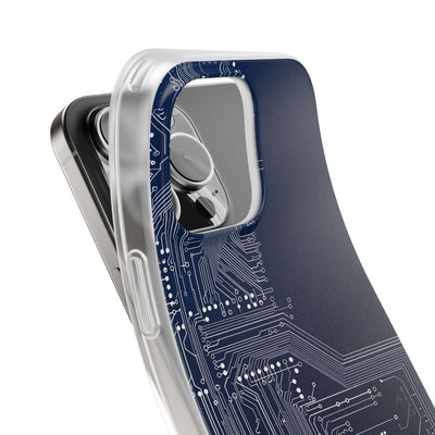 Blue Lite Phone Case for iPhone - Cobalt Data Stream
