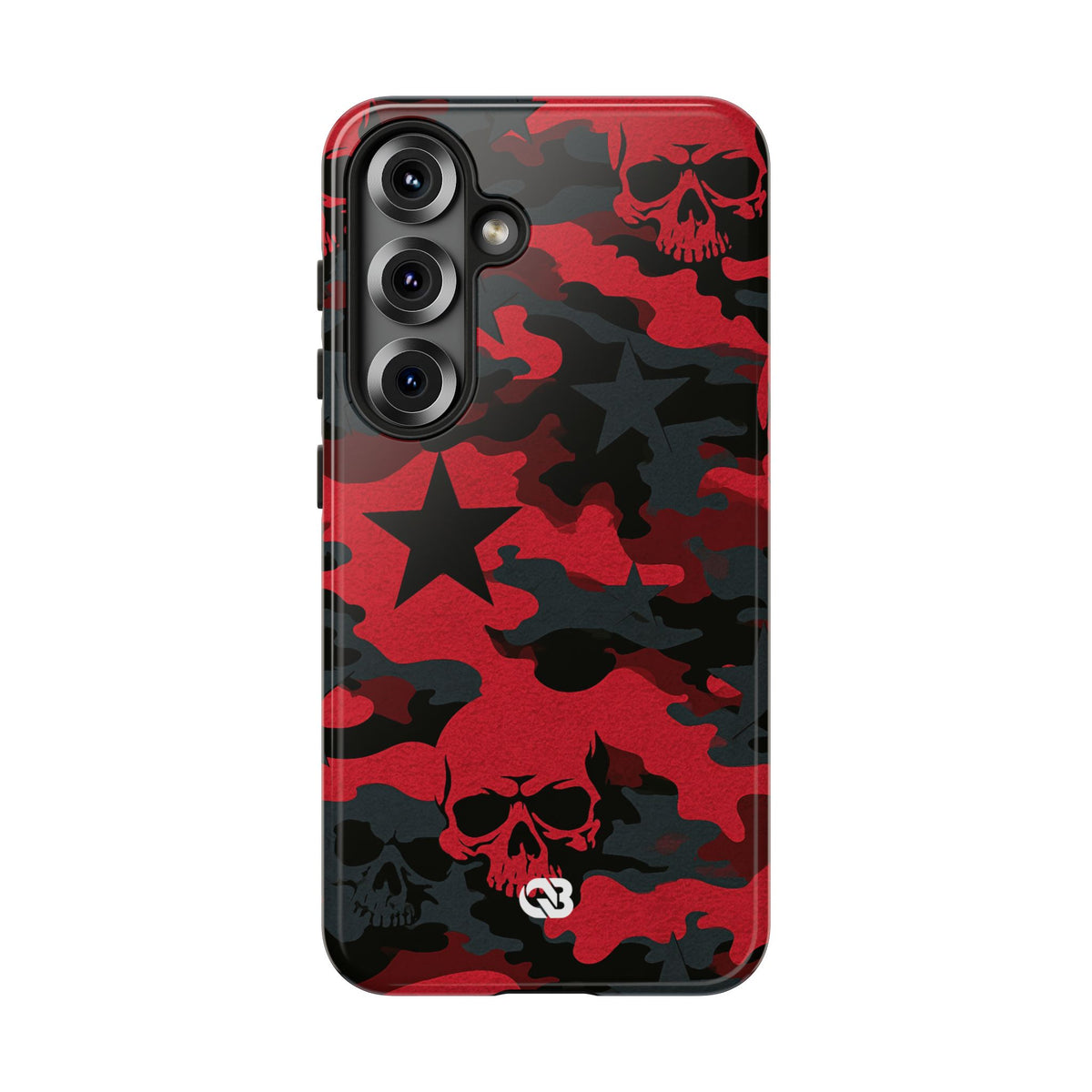 Crimson Skull Camo · Tough Phone Case for Samsung · Red